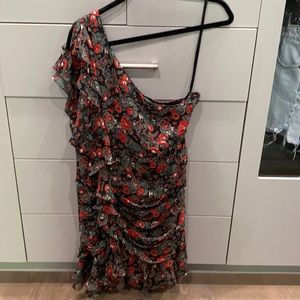 Veronica beard one shoulder dress